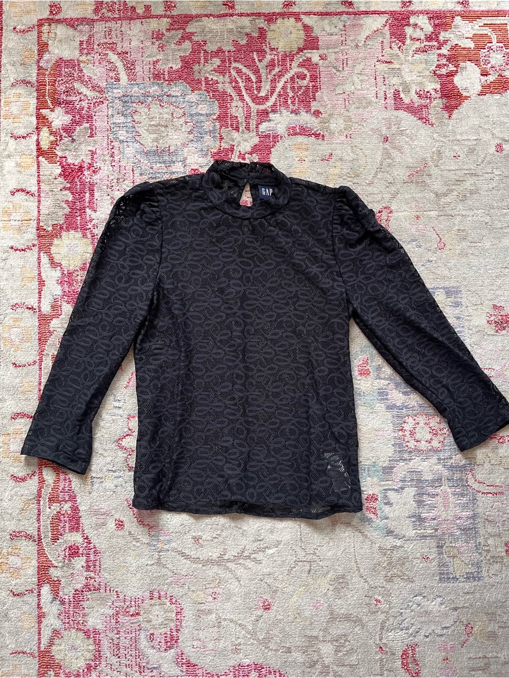 Gap lace high neck blouse
